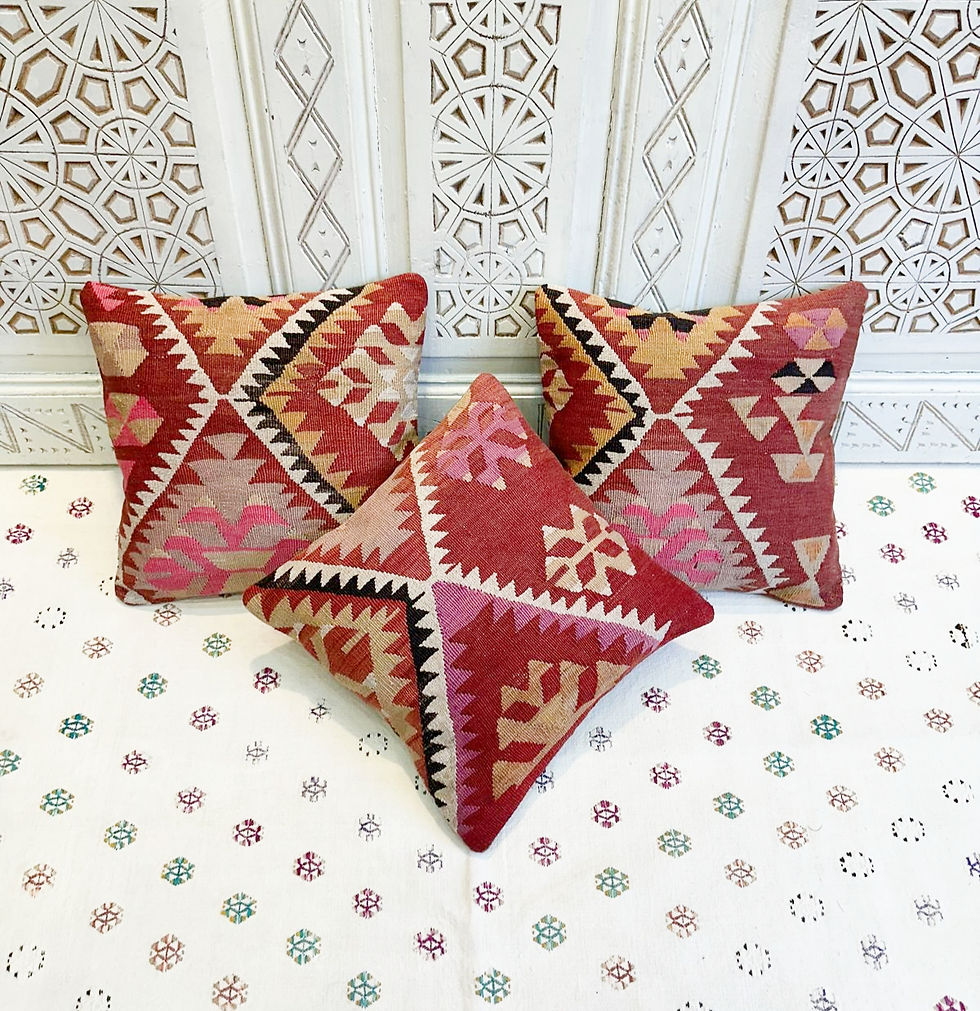 Thumbnail: Handmade Kilim Pillow                                                    40x40cm