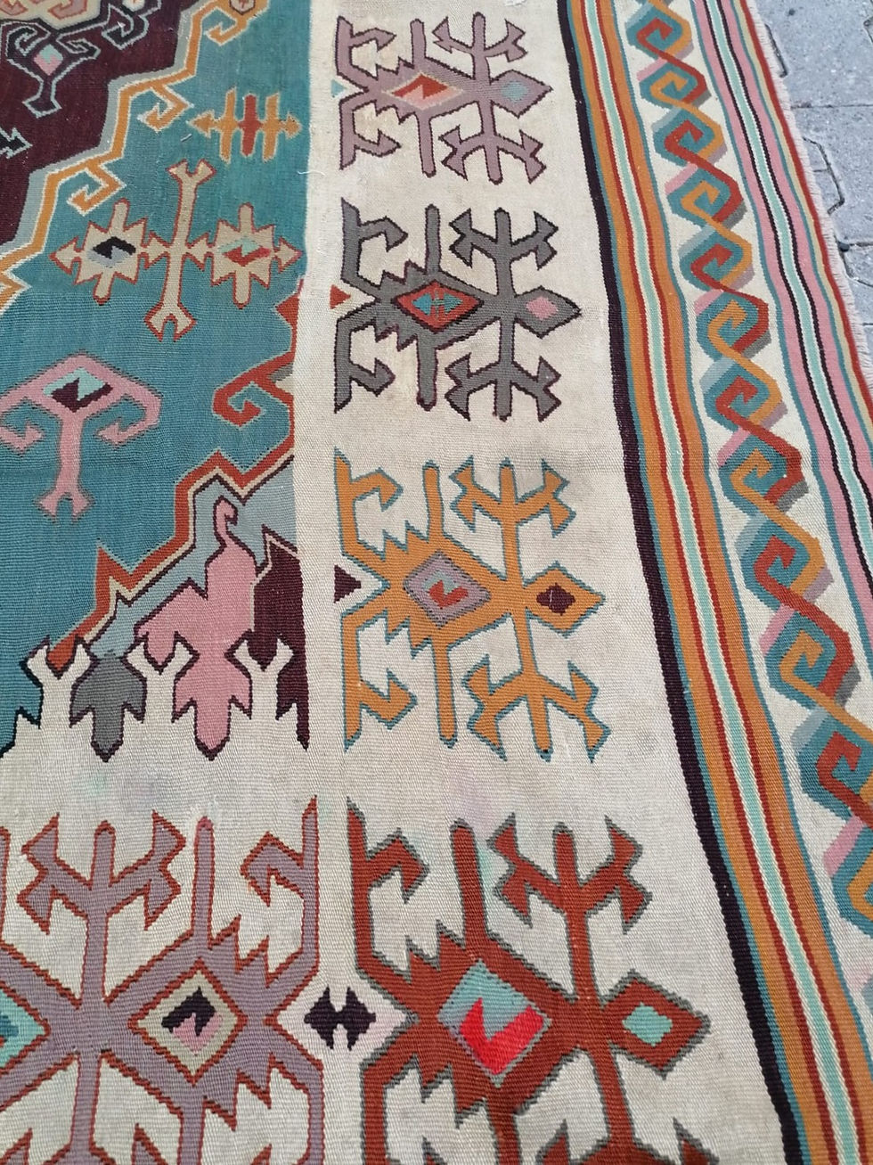 Thumbnail: Large Balkan Kilim                                                     Rare Size