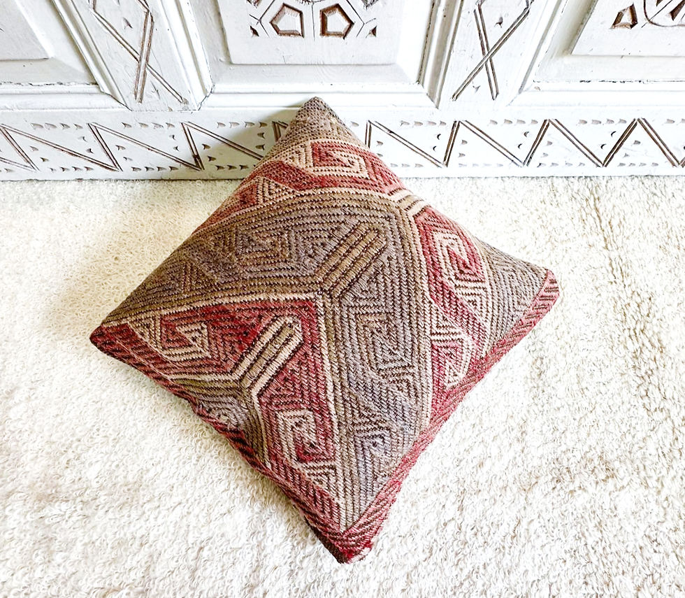 Thumbnail: Handwoven Pastel Cushion                                                 40x40cm