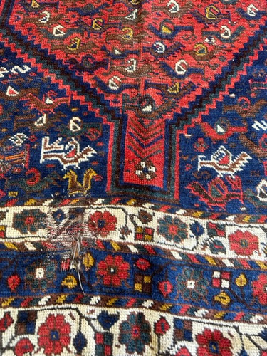 Antique Qashqai Carpet | tribalcollections