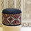 Thumbnail: Vintage Kilim Pouf- navy + cream textured