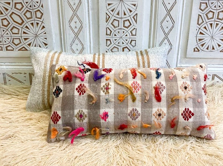 Thumbnail: Boho Bolster Pillow                                                      60x30cm