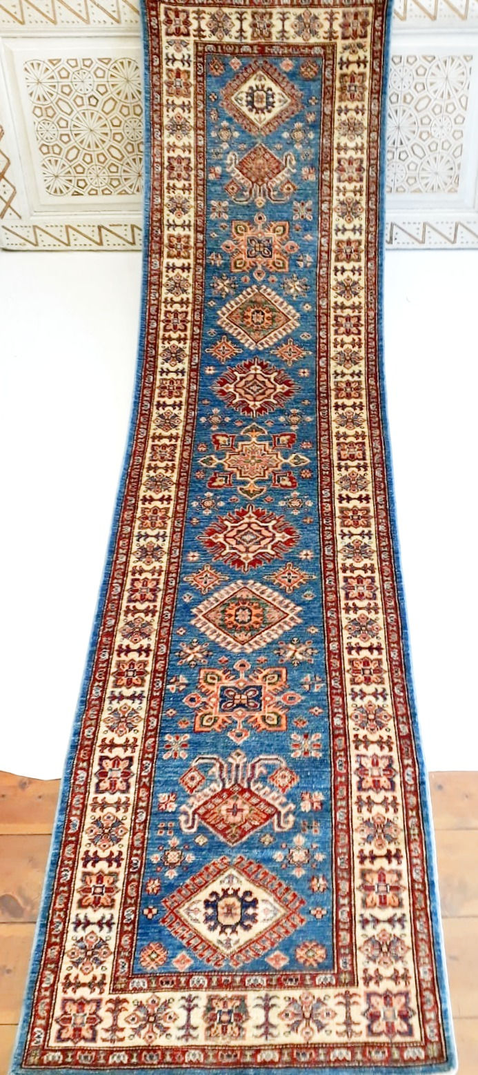 Thumbnail: Natural Dyed Turquoise Hall Runner