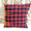 Thumbnail: Vintage Kilim Throw Pillow -Red / Blue Check