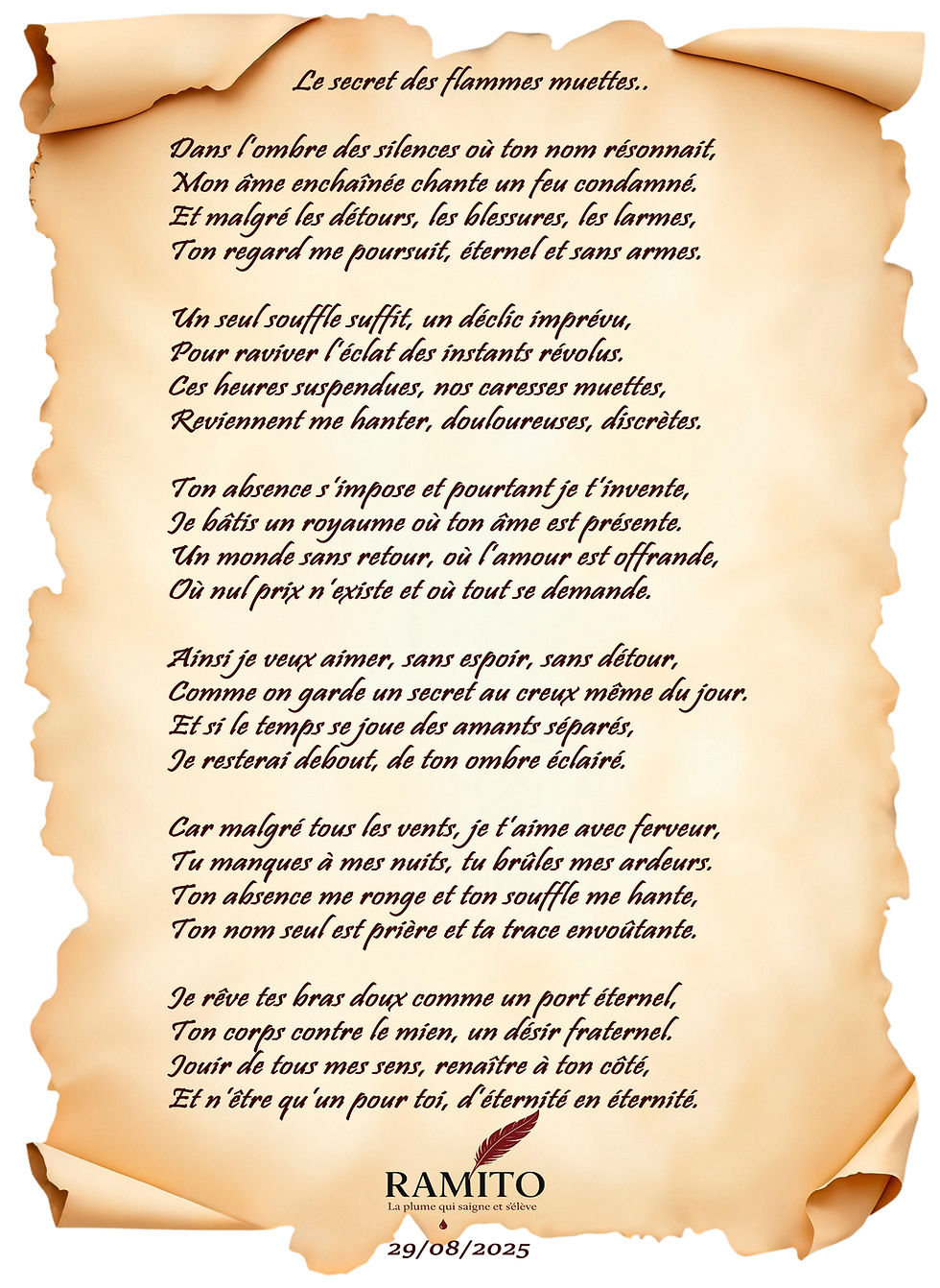 Le secret des flammes muettes...