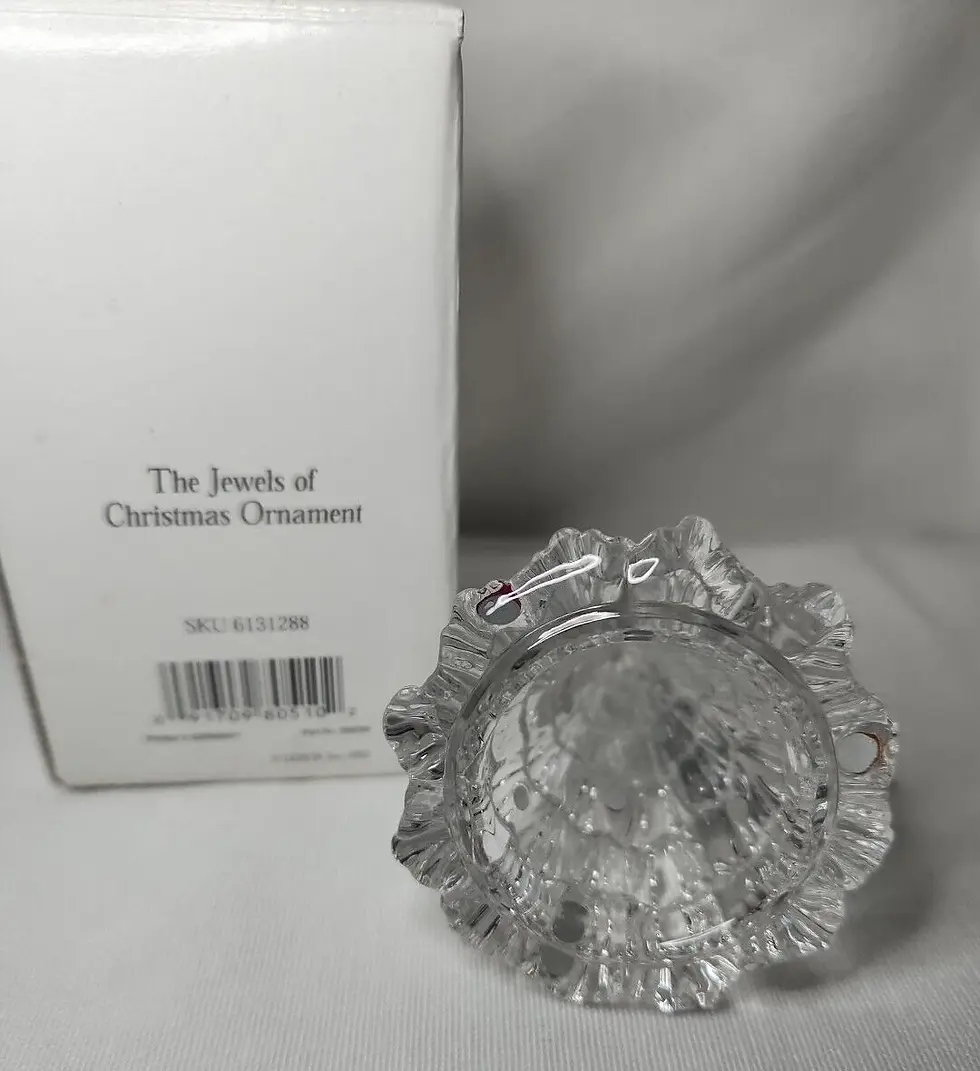 Thumbnail: Lenox "Jewels of Christmas" 3D Full-Lead Crystal Ornament