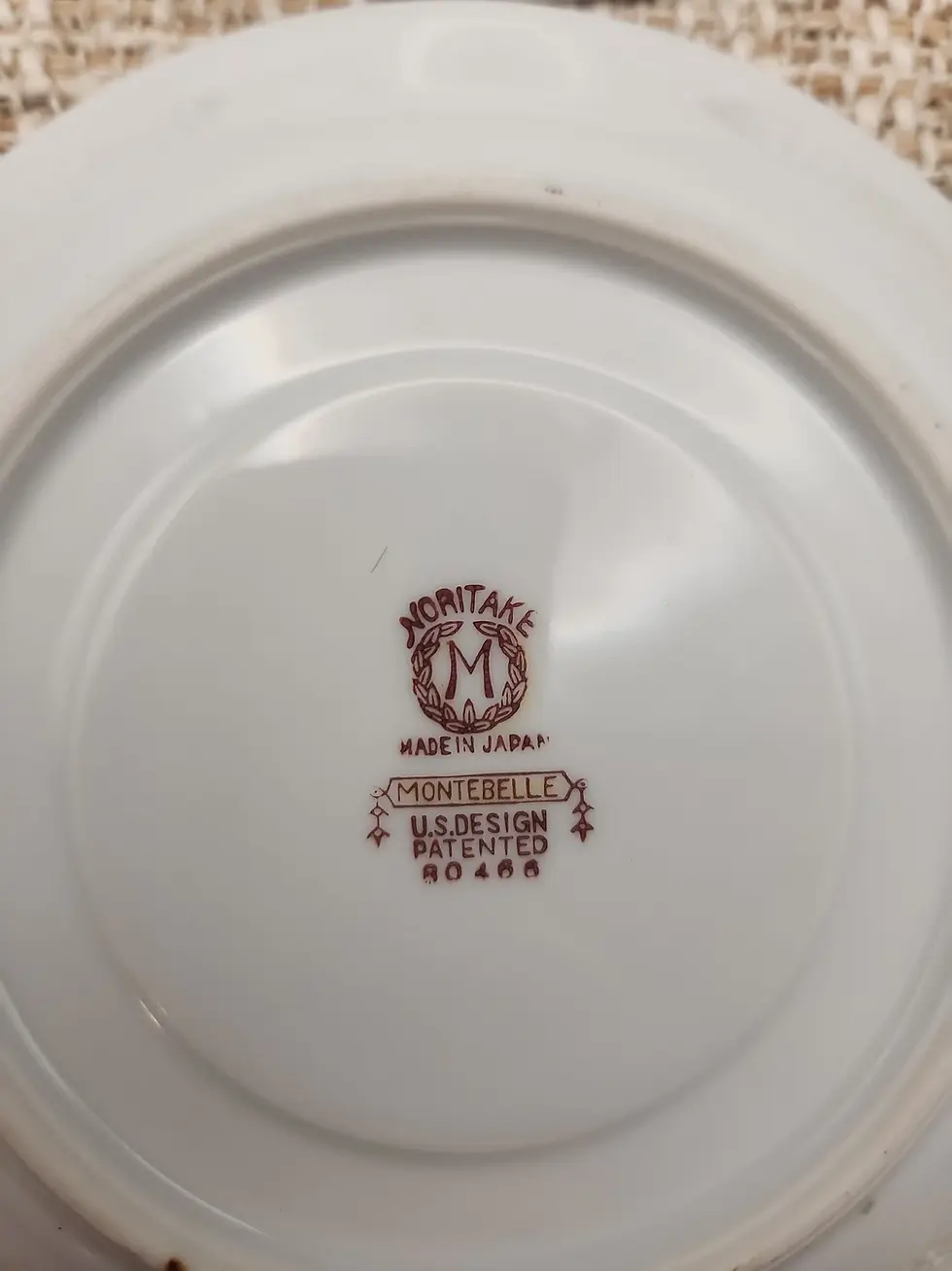 Thumbnail: Noritake RARE Montebelle Red Mark Morimura Set of 2 Cups & Saucers - 4 Pieces