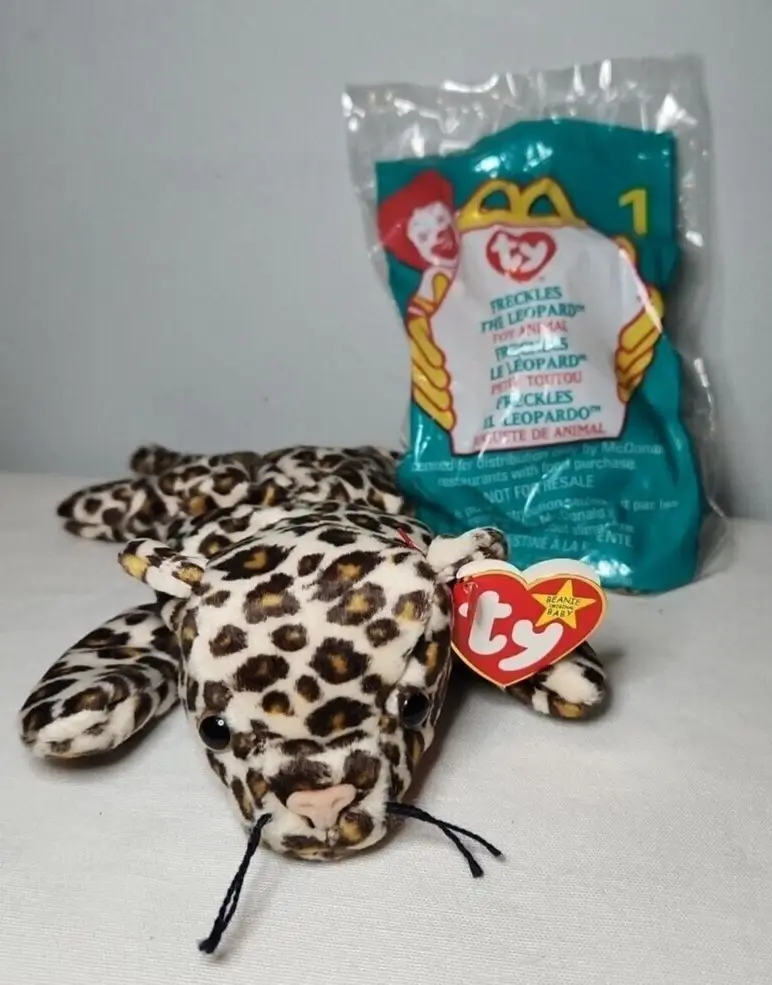 Freckles the Leopard - TY BEANIE BABIES & McDonalds TEENIE BABIES - Retired