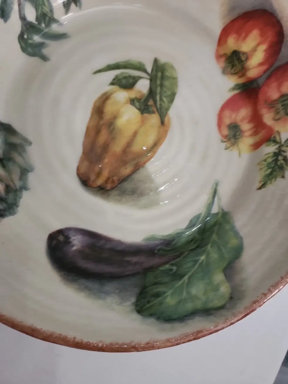 Thumbnail: Rare & Retired - 14" Pasta Serving Bowl WILLIAMS SONOMA - JARDIN POTAGER