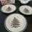 Thumbnail: Vintage SPODE - Set of 4 PARTY PLATES - S3324 P CHRISTMAS TREE