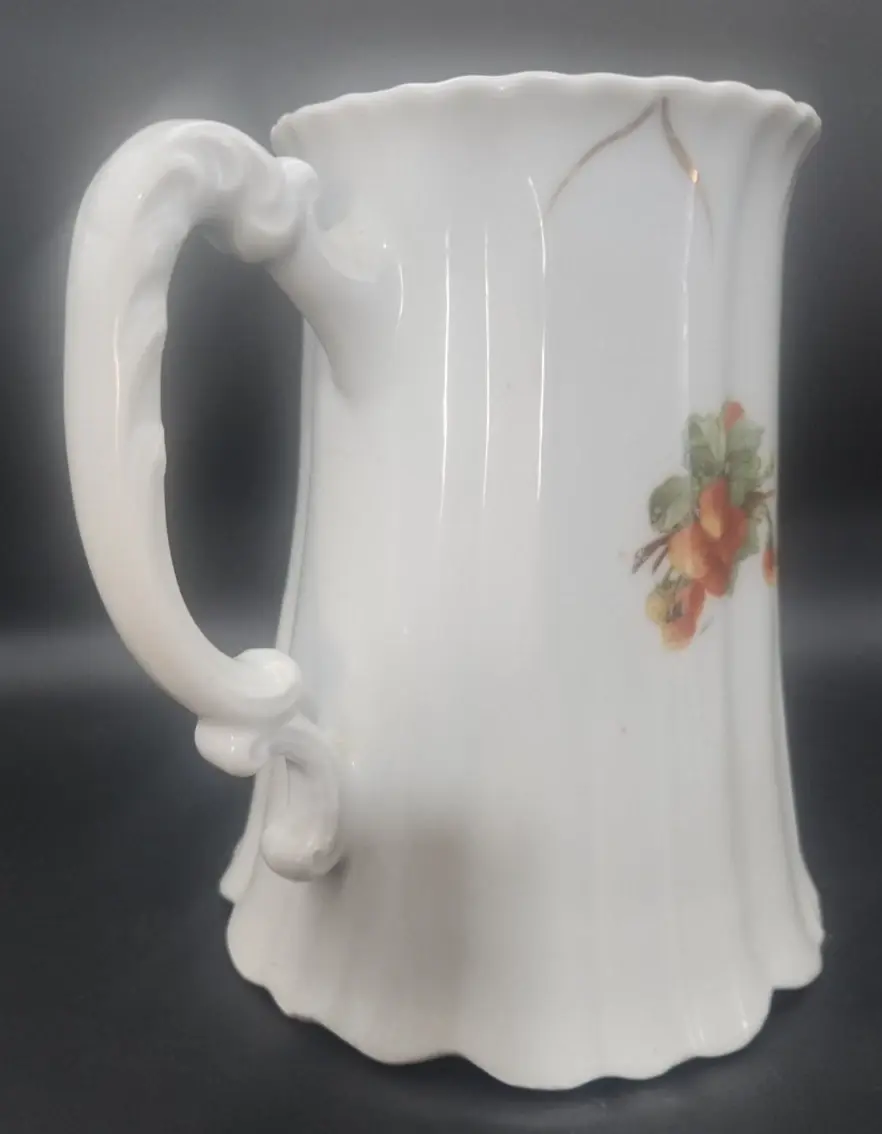 Thumbnail: Early 1900's ORLA GERMANY Large Pitcher and 5 Drinking Cups - Fruits and Flowers