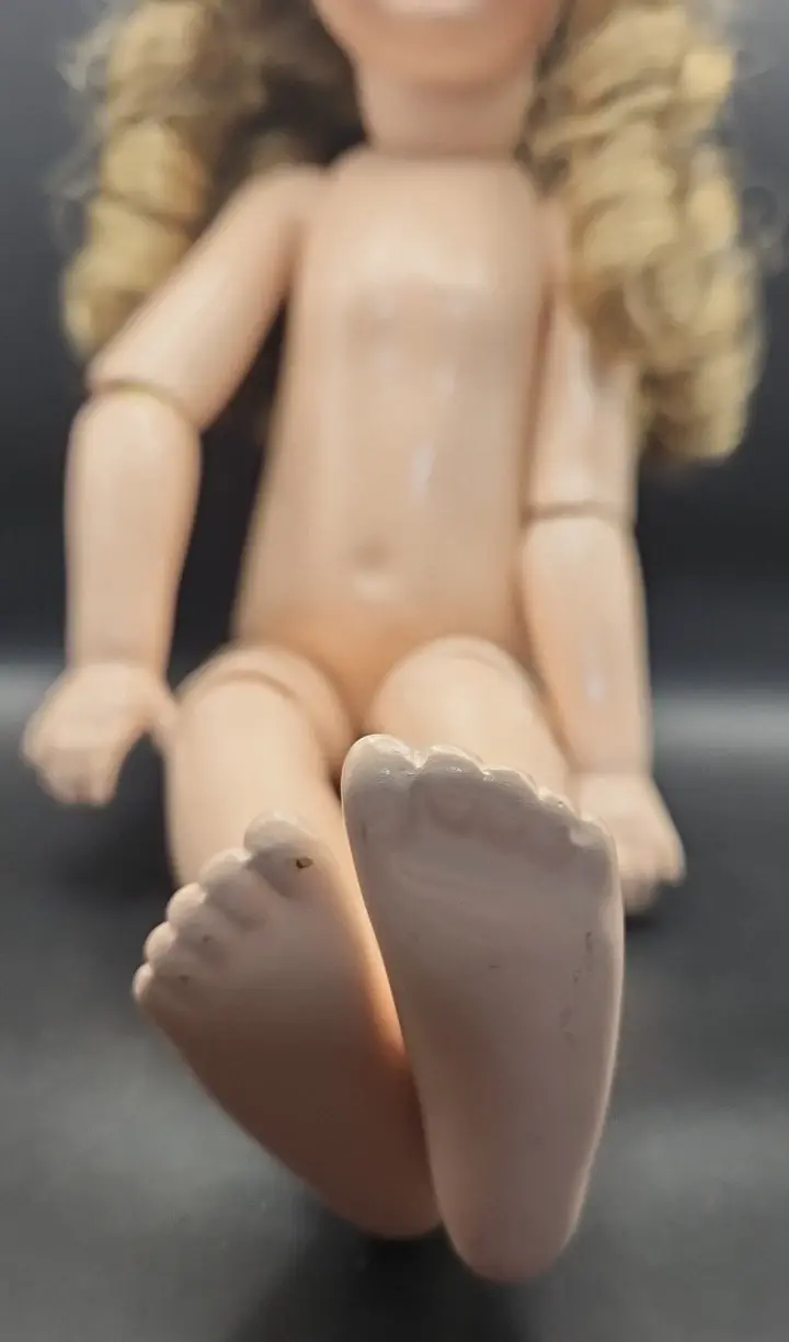 Thumbnail: Armand Marseille Floradora 18" Bisque Socket Head Doll & Composition Byron Mold
