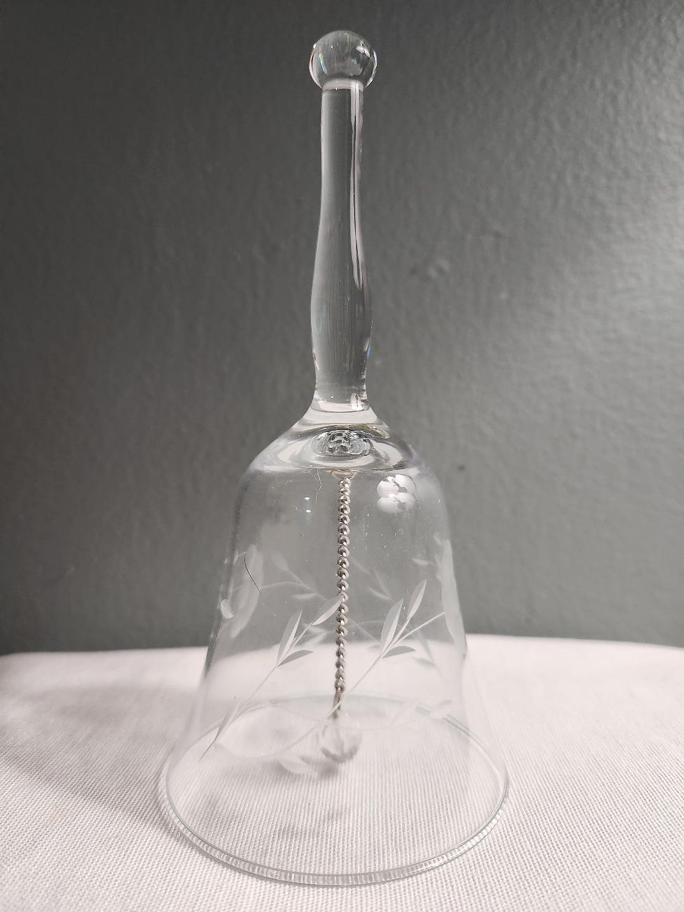 Vintage 1970's Princess House Heritage Lead Crystal Bell