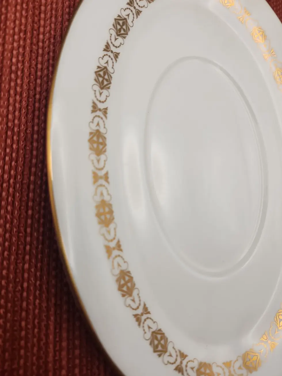 Thumbnail: Vintage Minton Golden Diadem H-5270 Gravy Boat and Underplate CA 1965