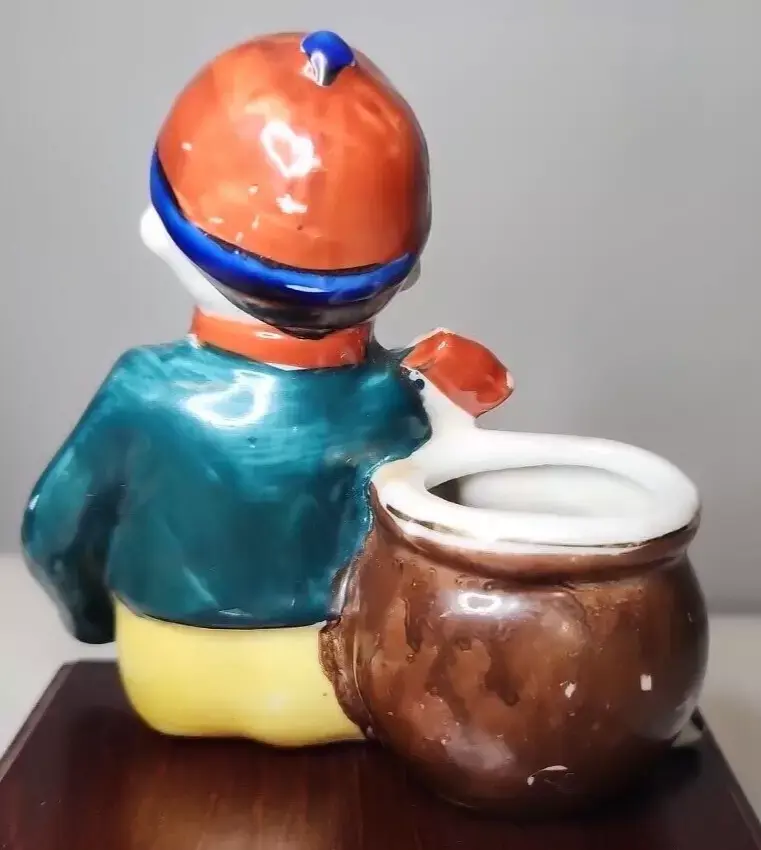 Thumbnail: "Occupied Japan" Man Playing Stringed Instrument Planter Figurine