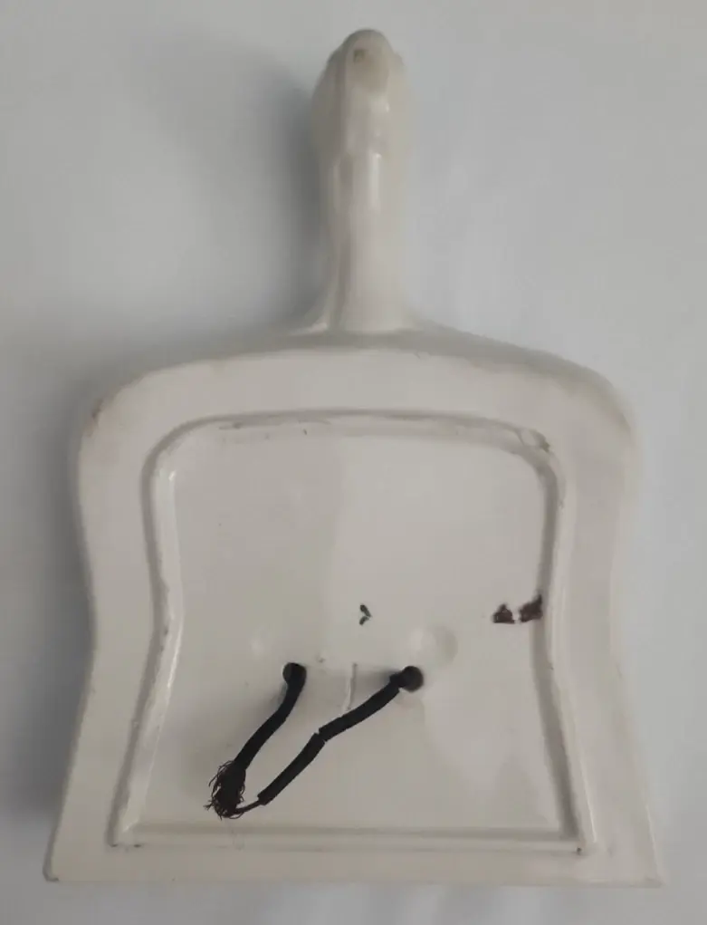 Thumbnail: Charming Retro Pottery Wall Pocket / Vase with Painted Yellow Flowers 8.5" x 6"