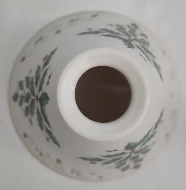 Thumbnail: LENOX "Holiday" Holly Berry Candle Lamp 10" - 2 Available