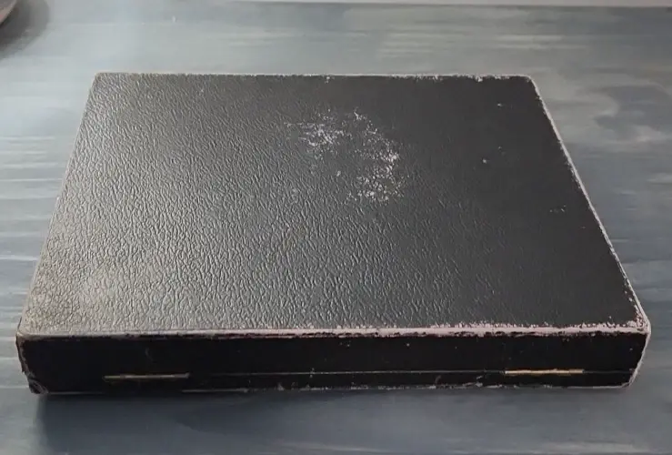 Thumbnail: 12 Piece Boxed Set of Vintage EPNS S Fish Forks & Knives Faux Ivory Handles EUC