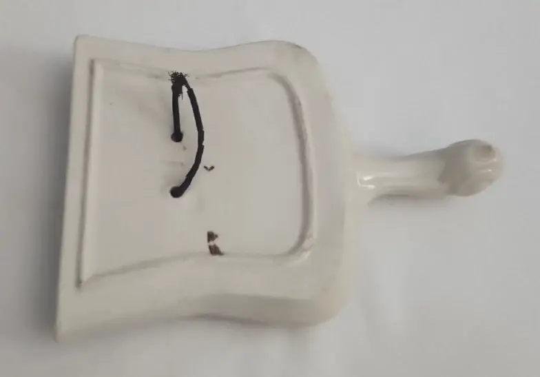 Thumbnail: Charming Retro Pottery Wall Pocket / Vase with Painted Yellow Flowers 8.5" x 6"