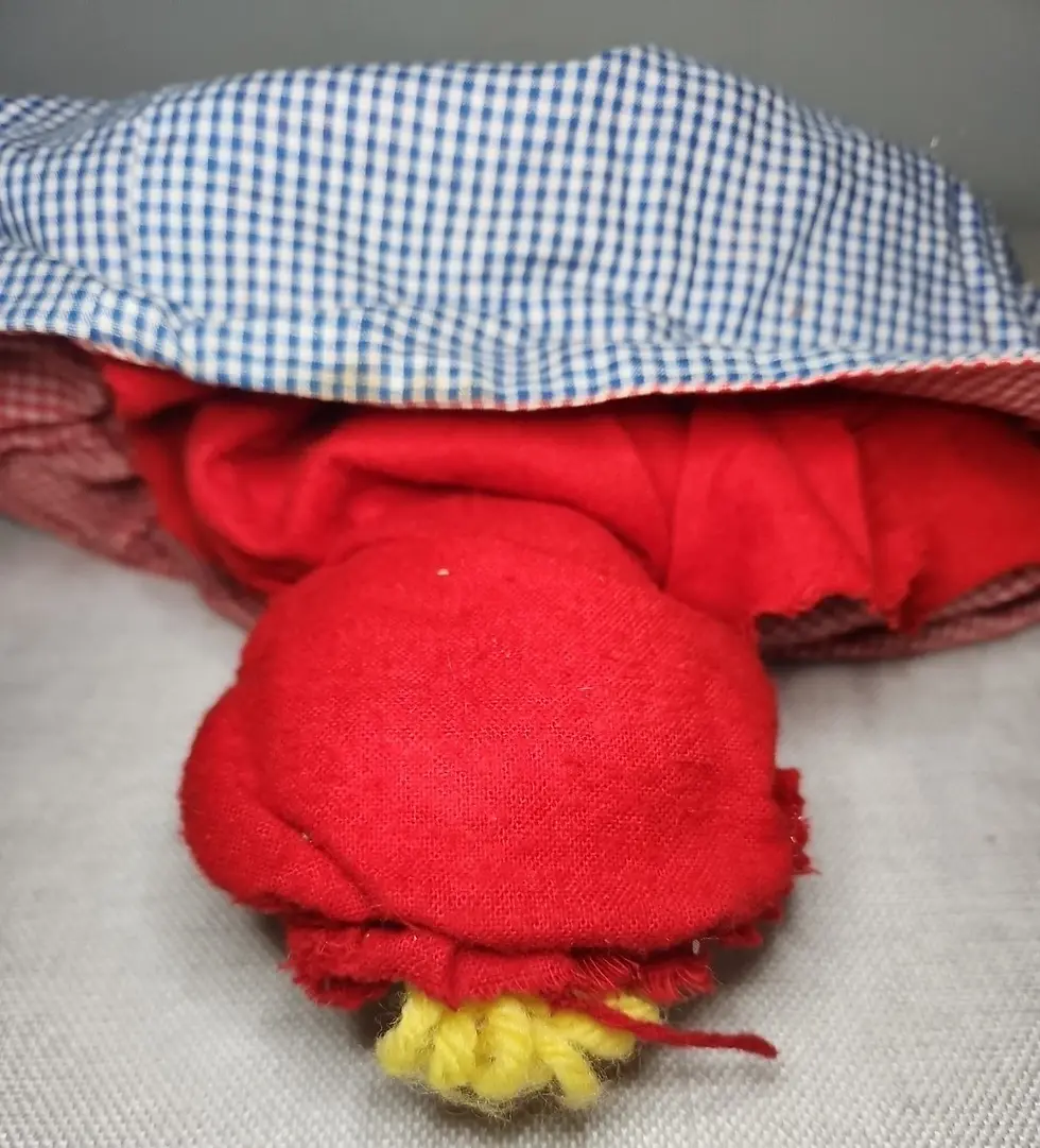 Thumbnail: Vintage Topsy Turvy Flip Doll - Little Red Riding Hood