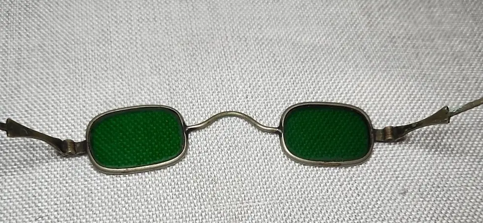 Thumbnail: Antique Adjustable Green Lens Sunglasses