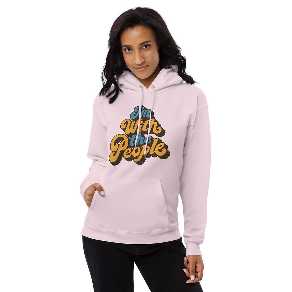 Thumbnail: I'm With the People - Unisex fleece hoodie