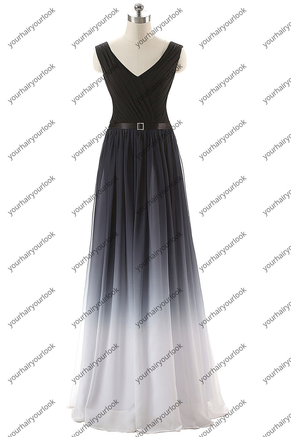 Thumbnail: Floor length Sleeveless Colorful different designs Chiffon Formal Dress