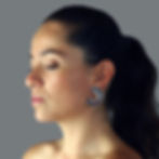 Thumbnail: Sterling silver Espiral C earrings
