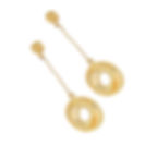 Sterling silver gold plated Espiral mini earrings