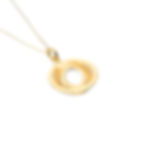 Collar de circulos chicos con chapa de oro por DAM Joyeria | Vermeil Gold Small Circle Pendant Necklace