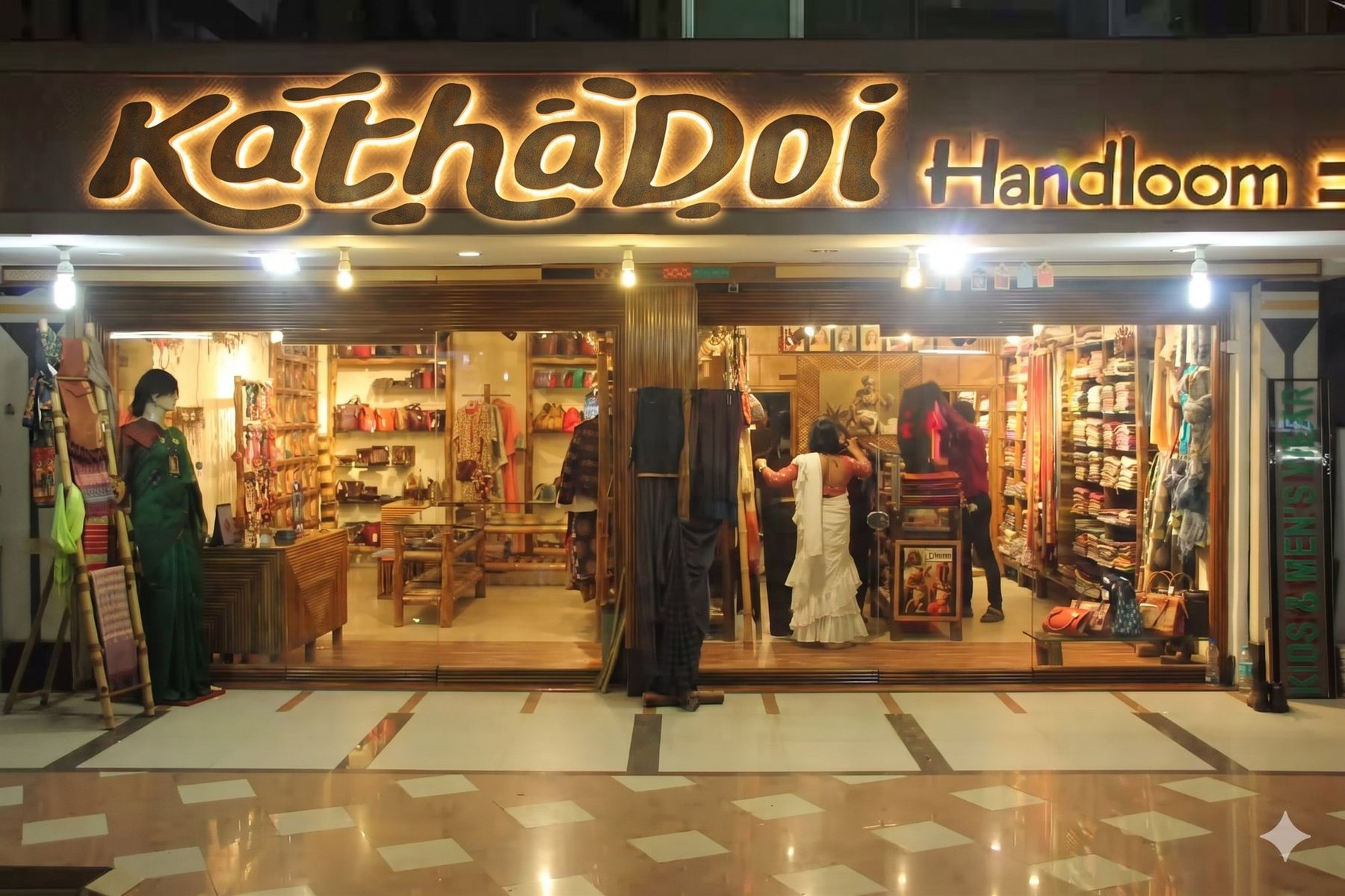 The KathaDoi Handloom store front in Raipur