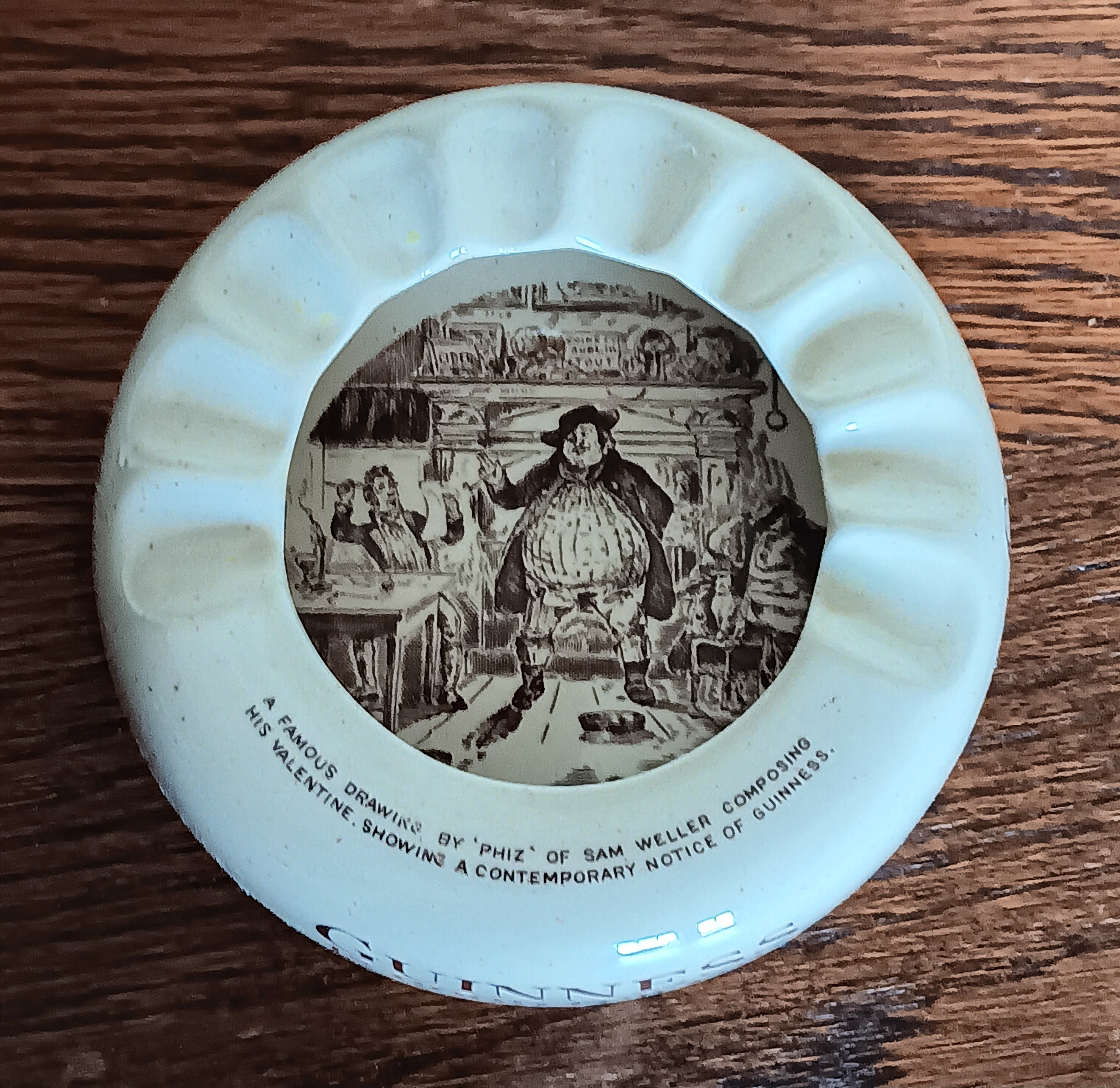Vintage Guinness Sam Weller Ashtray