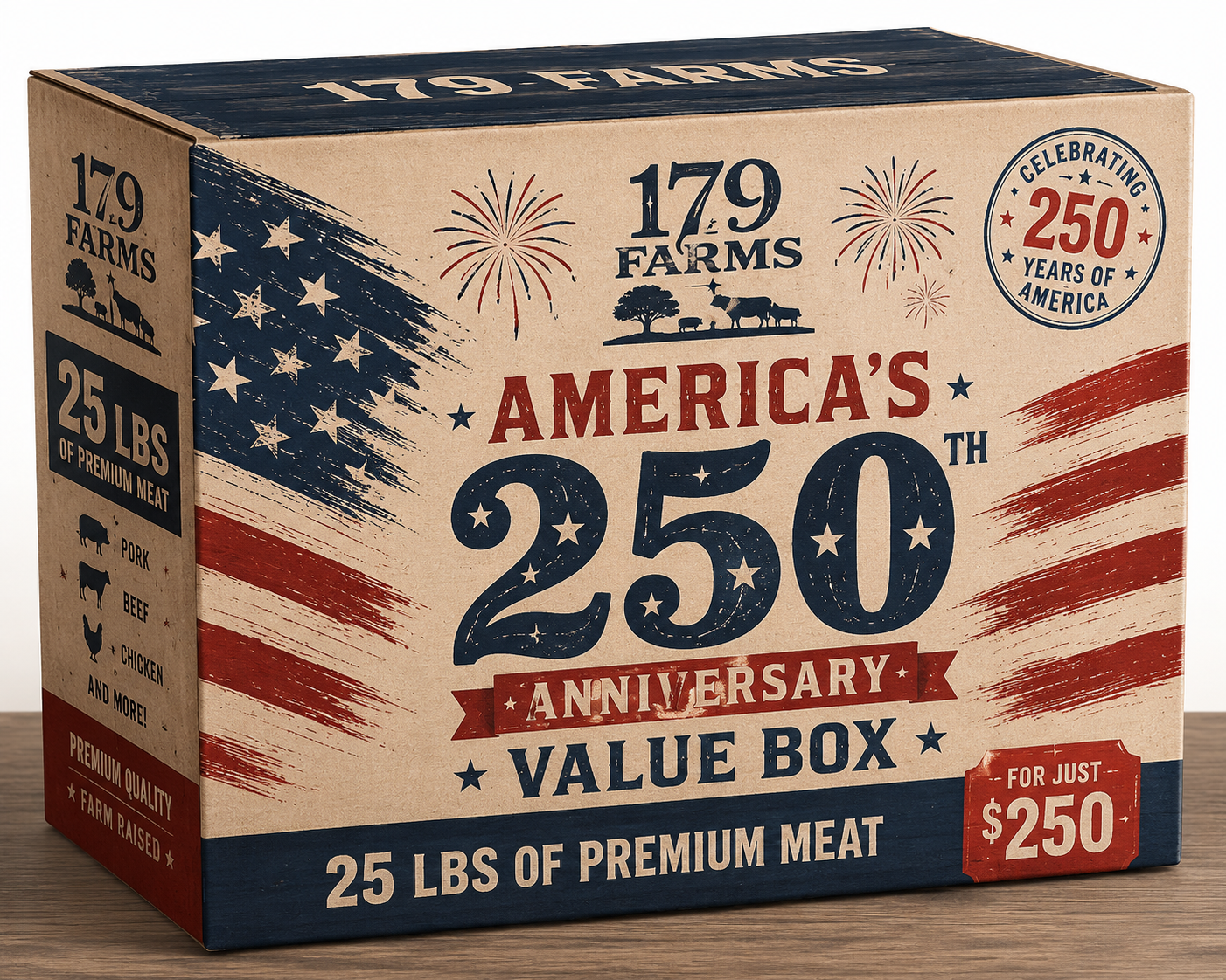 America's 250 Birthday Value Box
