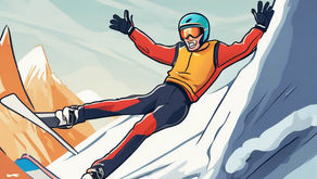 man skiing