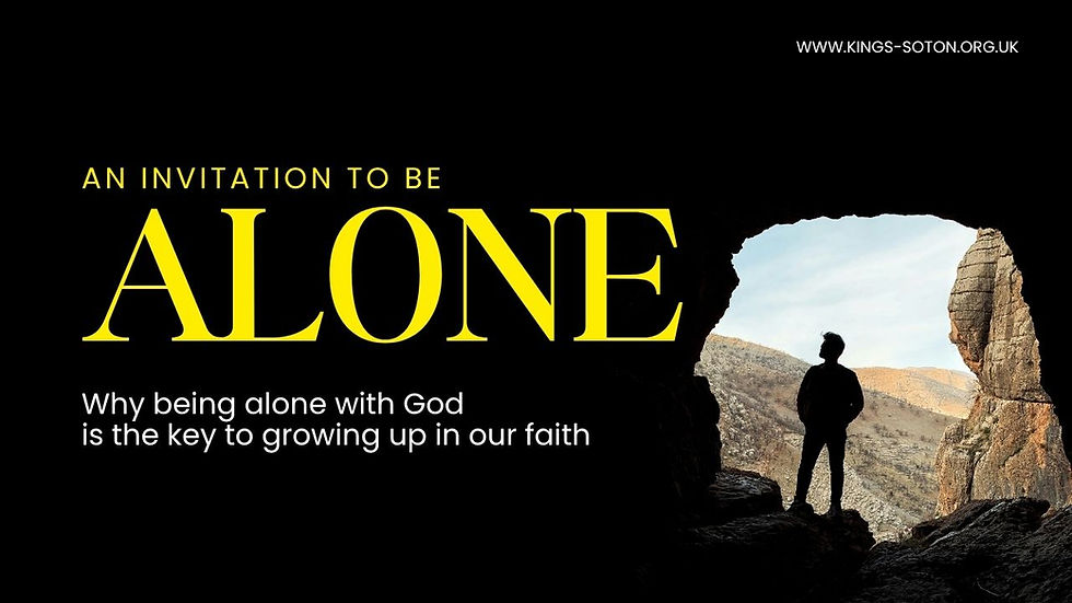 The Cave Invitation: Why Being Alone With God Is the Key to Growing Up in Faith