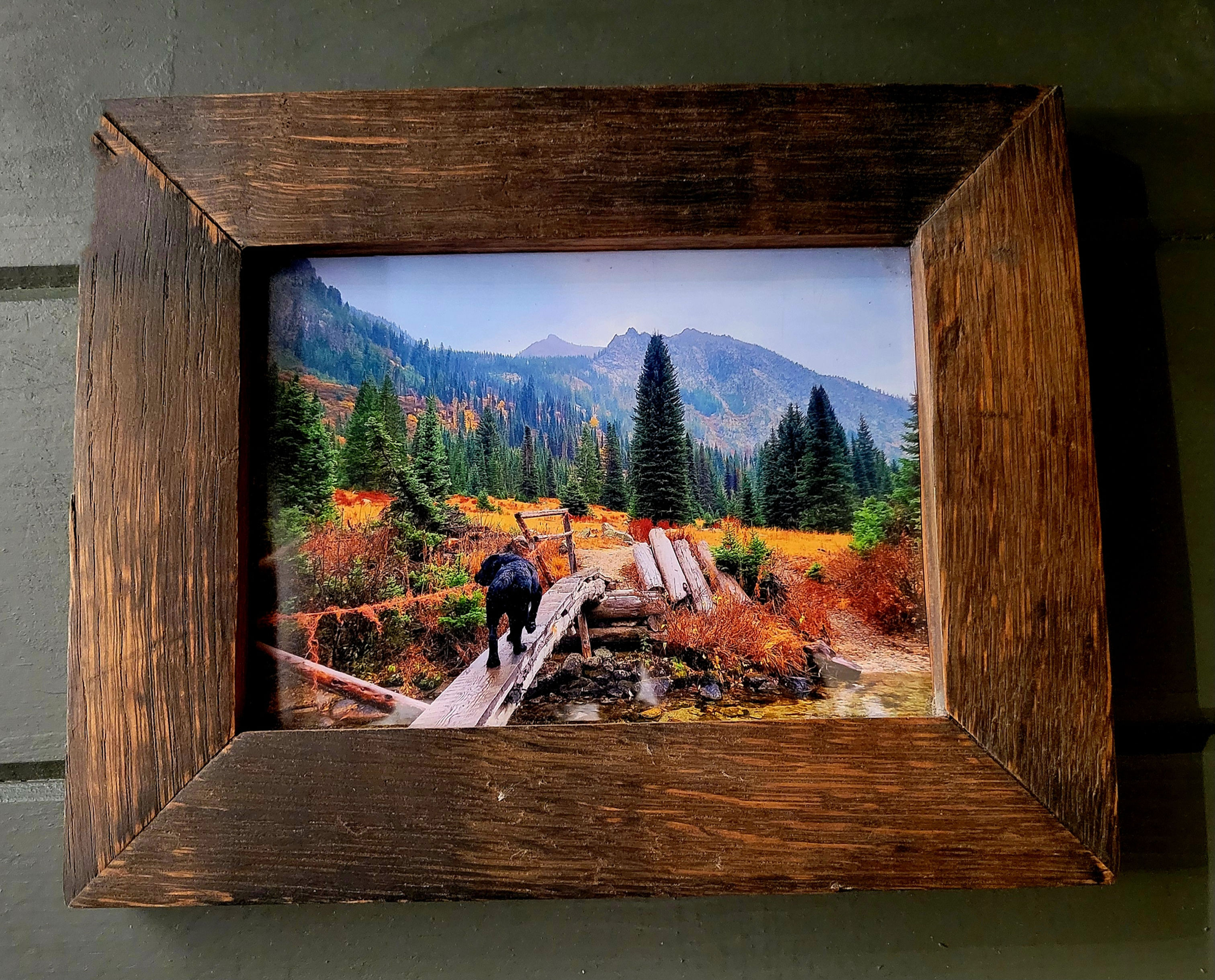 whiskey stave 5x7 framed photo