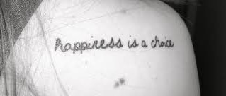 Reading from class: "Going out to get happiness"