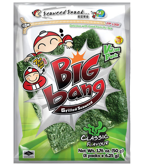 BANGKING 　わかめ Big Bang Grilled Seaweed Classic 1.76 oz (50g) | TaokaenoiUSA