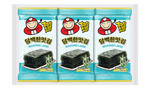 Roasted Seaweed 4g x 3 pcs- Original Flavor | TaokaenoiUSA