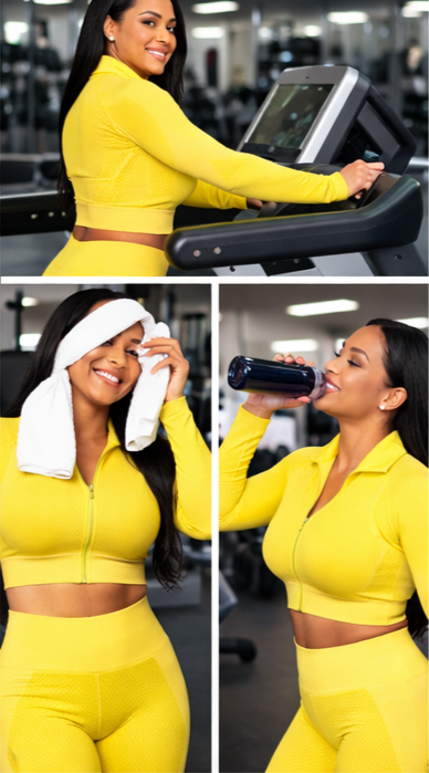 Thumbnail: Love Poem Textured Track Suit Set