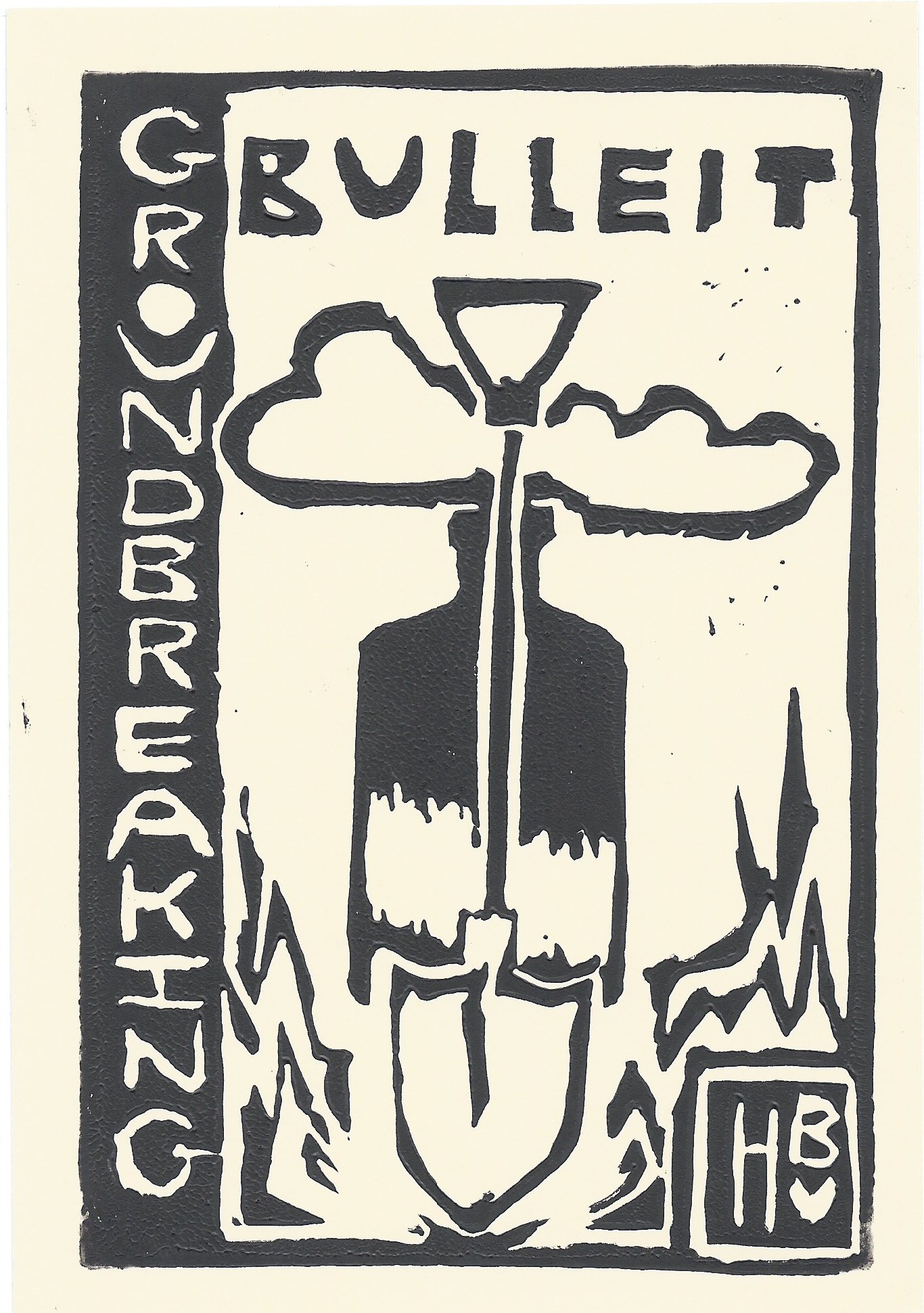 Bulleit Groundbreaking Linocut