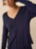 Pointelle button through PJ top