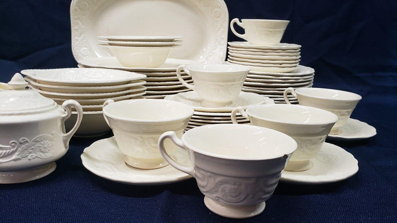 Adam Antique by Steubenville China Set – 57 Piece China Dishes Set