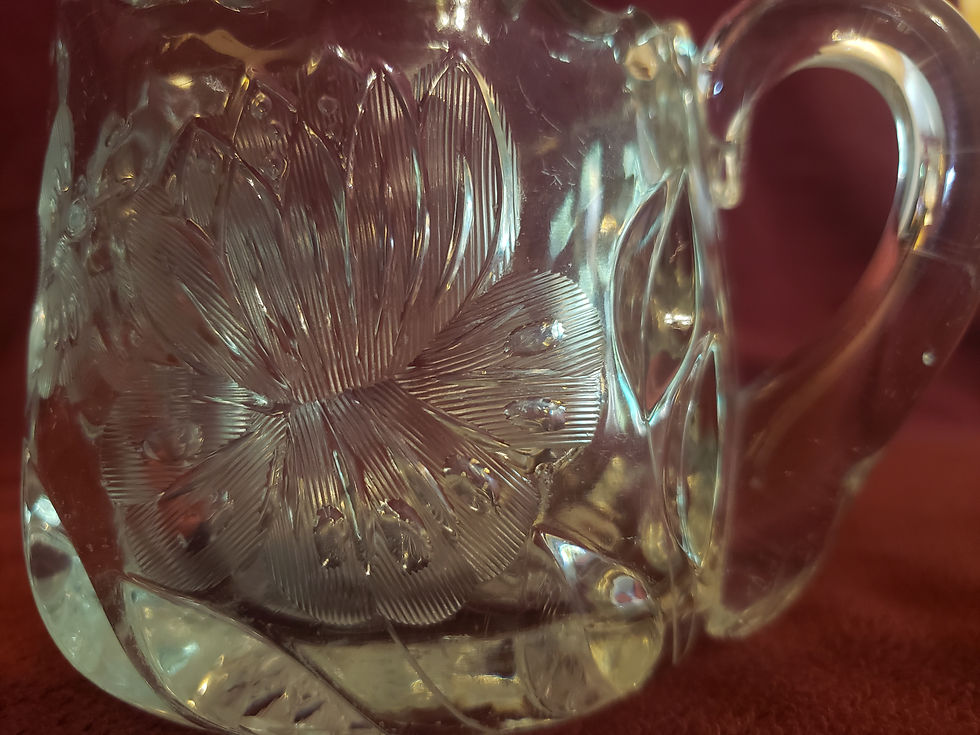 Thumbnail: Clear Glass Patterned Pitcher