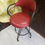 Thumbnail: Retro Red Vintage Rod Iron Chair