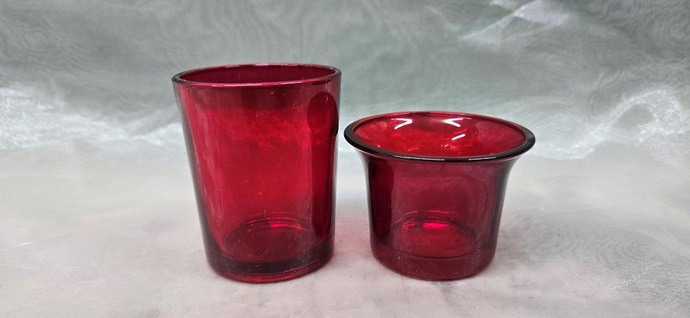 Thumbnail: Red Candlestick Holder – Dark Red Candle Holder Décor – Mood Lighting and Accent