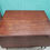 Thumbnail: Antique Early 1920s Wooden Drop Leaf Dining Table – Accent Table with Dark Stain