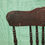 Thumbnail: Vintage Wooden Banister Back Rotating Dining Chair with Glass Ball and Claw Feet