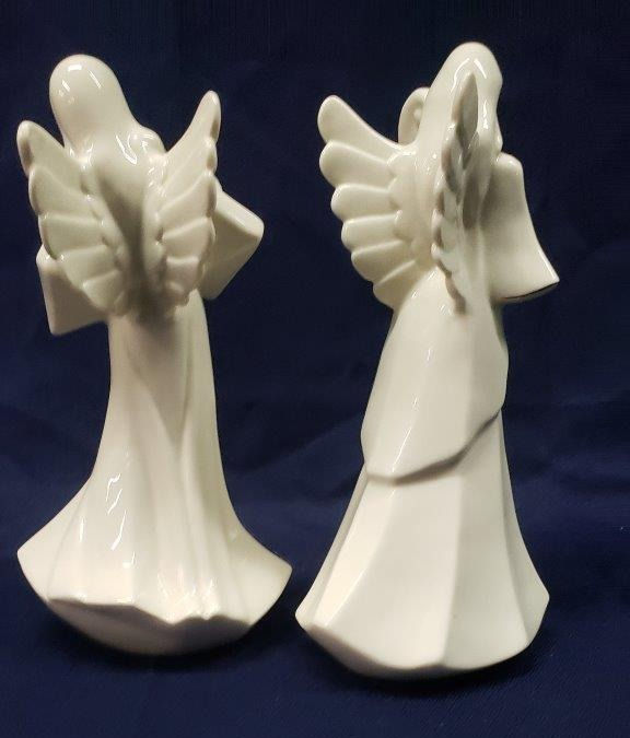 Thumbnail: Mikasa Angel Figurines – Fine Porcelain – Holy Night Nativity – Set of 2 Angels
