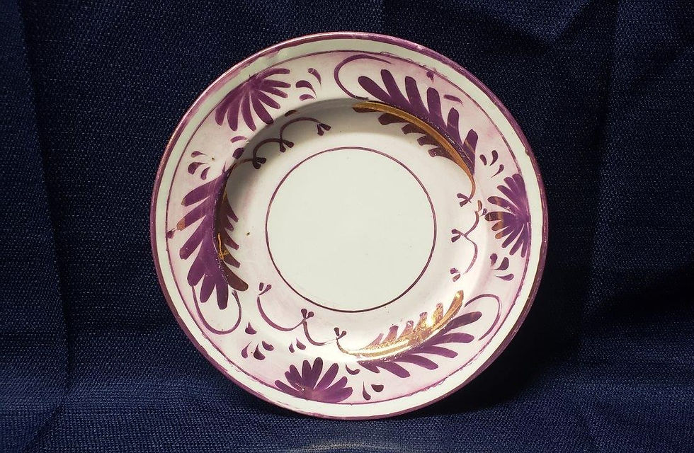 Thumbnail: Purple Pink Delicately Designed 6.5” Salad and Dessert Plate